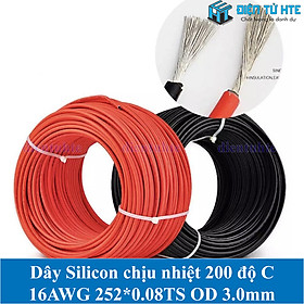 Mua Dây điện Vỏ Silicon chịu nhiệt 200 độ C 16AWG 252*0.08TS OD 3.0mm