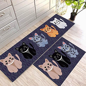 Mua BỘ 2 THẢM BẾP 3D CHỐNG TRƠN TRƯỢT NHƯ HÌNH - giao hình ngẫu nhiên