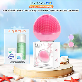 Máy rửa mặt dành cho da nhạy cảm Halio Sensitive Facial Cleansing & Massaging Device baby pink Limited Edition