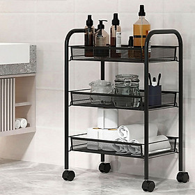 Kệ Để Đồ Đa Năng - Xe Đẩy Spa Di Động 3 Tầng Thông Minh Có Bánh Xe Điều Chỉnh 360 Độ Tiện Dụng