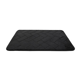 Mua Thảm Nhà Tắm Polyester ERINA Màu Đen|Index Living Mall| Nội Thất Thái Lan