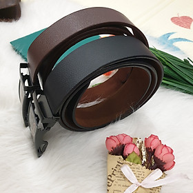 Combo 2 thắt lưng nam da cao cấp ,dây nịt nam.khóa kiểu cài , đen nâu DL01