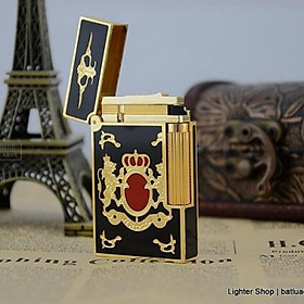 Mua Vỏ Hột Quẹt Bật Lửa  Upon D13 Họa Tiết Sơn Mài Vương Miệng Hoàng Gia - Dùng Ga Đá Cao Cấp