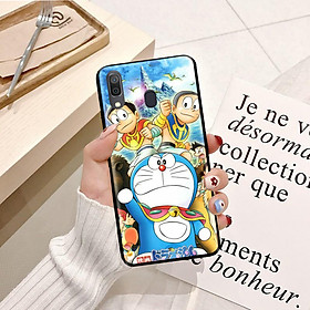 Ốp lưng điện thoại Samsung Galaxy A30 viền silicon dẻo TPU  hình Doremon Phiêu Lưu - Hàng chính hãng
