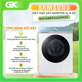Máy giặt sấy Samsung Inverter 14 kg WD14BB944DGMSV  - Hàng chính hãng
