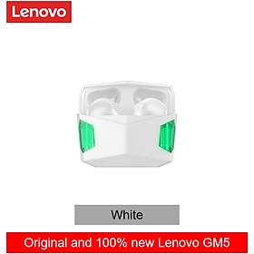 Tai nghe nhét tai chơi game LENOVO GM5 TWS bluetooth 5.0 âm thanh chất lượng HD chống nước giảm ồn tích hợp mi cờ rô-Hàng chính hãng