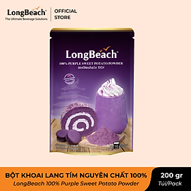 Bột Khoai Lang Tím Nguyên Chất 100% - LongBeach 100% Purple Sweet Potato Powder 200 g