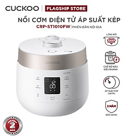 Nồi cơm điện tử áp suất kép Cuckoo CRP-ST1010FW (1.8L) (màu trắng) - Hàng Chính Hãng