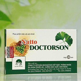 Thực phẩm chức năng phòng ngừa đột quỵ và tai biến Natto Doctorson (hộp 30 viên)