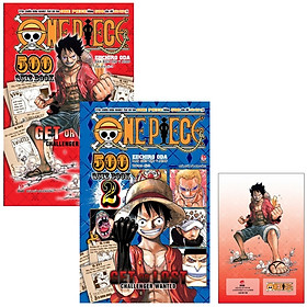 Bộ One Piece 500 Quiz Book (Tập 1 + Tập 2) – Tặng Kèm Standee PVC Luffy