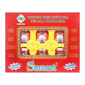 Hộp 6 Nước Yến Sào Khánh Hòa Sanest Không Đường 70ML