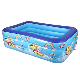 Bể bơi phao cho bé swimming poll KT 130x85x53(cm) (tặng kèm 1 lọ keo và 2 miếng dán) - Không kèm bơm điện