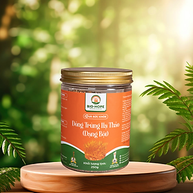Bột Đông Trùng Hạ Thảo BIO HOPE Nguyên Chất 100% Tăng Đề Kháng, Chống Suy Nhược, Bảo Vệ Tim Mạch - 250G