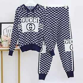 Set 2 món đồ dệt kim có mũ thời trang thu đông mới