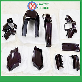 Dàn áo / bộ vỏ nhựa xe dream màu nho tím.