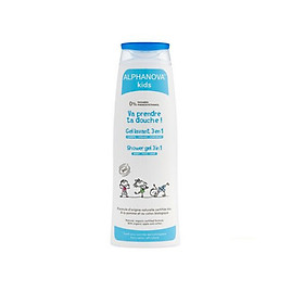 Sữa tắm gội hữu cơ trẻ em dạng gel 3 trong 1 Alphanova Kids 250ml