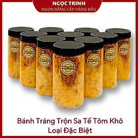 Bánh tráng trộn sa tế tôm khô