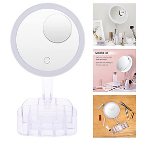 Makeup Mirrors Dimming Light Up Mirror 90° Rotation Powered by Battery