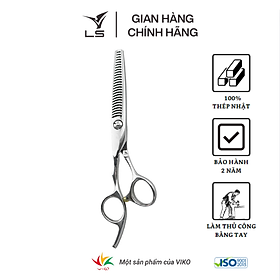 Kéo tỉa tóc LS T3226L tỷ lệ rơi tóc 15-20% quai offset vênh đỡ ngón cố định -tặng bao da và bộ vệ sinh kéo