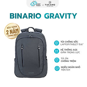 Balo laptop Tucano Binario AGS 15.6 inch, sử dụng công nghẽ giảm trọng lực AGS, thương hiệu Ý, bảo hành 2 năm