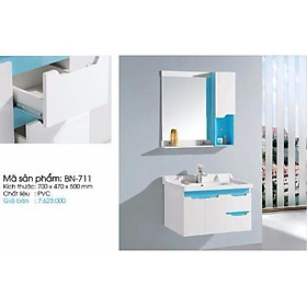 Mua TỦ LAVABO BN-711 chất liệu nhựa PVC