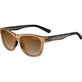 Kính mát thể thao Unisex Tifosi Swank - Gọng Crystal Brown / Onyx, Tròng Brown Gradient
