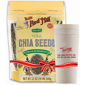 Hạt Chia Organic Hiệu Bob's Red Mill 340g - Tặng Ly Cách Nhiệt Từ Bột Lúa Mì