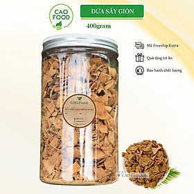 Mua  400GR  Dừa sấy giòn CAO Foodshop giòn rụm từng miếng  siêu ngon từ 100% dừa non Bình Định tự nhiên