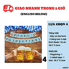 Bộ Dây Cờ Trang Trí Tiệc Oktoberfest - Oktoberfest Bunting Combo OTBF01