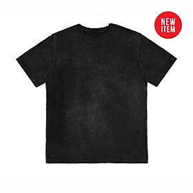 Áo thun Teeworld Basic Wash Xám Đen Unisex