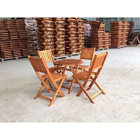 Mua Bàn ghế gỗ cafe xếp gọn tiện lợi  giá rẻ mới