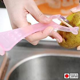 Dụng cụ gọt vỏ trái cây lưỡi bằng thép sắc bén Echo Rappy Peeler - Hàng nội địa Nhật Bản | Made in Japan