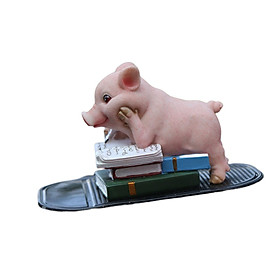 Miniature Pig Figurine Adorable Home Collectible Miniature Pig Garden Statue