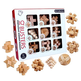 Mua Đồ Chơi Giải Đố Khóa Khổng Minh - Khóa Lỗ Ban IQ 3D Bằng Gỗ