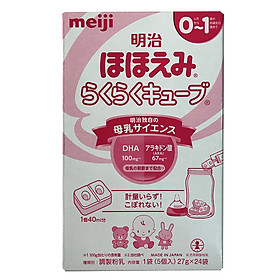 Hình ảnh Sữa Meiji Số 0 Dạng Thanh 24 Thanh (648g)