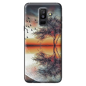 Ốp lưng cho Samsung Galaxy A6 Plus 2018 cảnh cây 1 - Hàng chính hãng