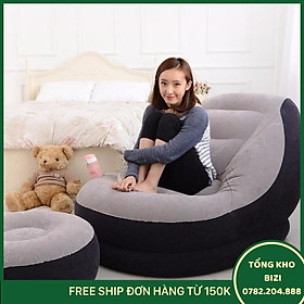 Ghế Đệm Hơi Dựa Lưng Tặng Kèm Bơm Điện 2 Chiều - Free Ship Toàn Quốc