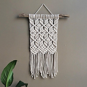Mành Macrame mini treo tường decor phòng ngủ, góc học tập