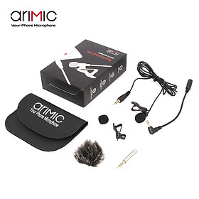 Mua Micro cài áo cho điện thoại và máy ảnh AriMic Clip-on Lavalier - Hàng Nhập Khẩu