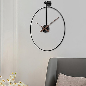 Nordic Simple Clock Wrought Iron Metal Wall Table Restaurant Bedroom Single Wall Clock