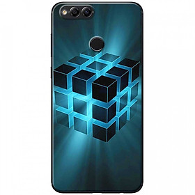 Ốp lưng dành cho Honor 7X mẫu Khối rubik phát sáng