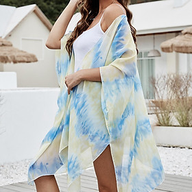 Chiffon Loose Shawl Kimono Cardigan Tunic Tops Swinsuit Cover Up for Beach