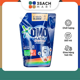 Nước Giặt Omo Matic Bền Đẹp Cửa Trước Gói 2.8Kg