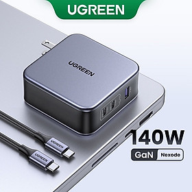 Ugreen Bộ Sạc Nhanh USB 140W Cho Macbook iPhone 13 12 11 hàng chính hãng