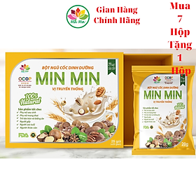 1kg_NGŨ CỐC LỢI SỮA CAO CẤP MIN MIN 29 Hạt _ Ngũ Cốc Dinh Dưỡng Mẹ Bầu DẠNG HỘP ĐÓNG GÓI 1 hộp 25 gói  (2 Hộp)