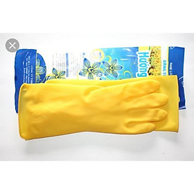 COMBO 02 GĂNG TAY CAO SU- BẢO HỘ LAO ĐỘNG HƯỚNG DƯƠNG Màu vàng sz 8-8