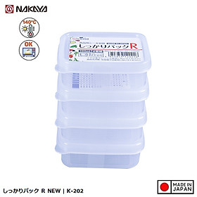 Hộp nhựa đựng thực phẩm Nakaya 100mlx4 Dùng được trong lò viba