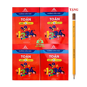 Sách - Combo 4 cuốn Hướng dẫn học toán lớp 1