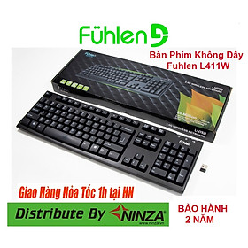 Bàn Phím Không Dây Gaming Fuhlen L411W - Hàng Chính Hãng