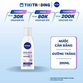 Nước Cân Bằng NIVEA Extra White Dưỡng Trắng Da & Se Khít Lỗ Chân Lông (200ml) - 86720